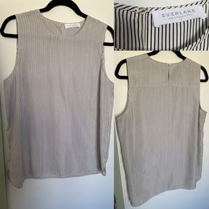 Everlane Womens Silk Striped Tank - US 12